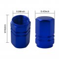 20 Pack Aluminum Alloy Car Wheel Tires Valve Caps Rim Stem Covers Airdust Waterproof For Automobiles Motorcycles Trucks Blue 1