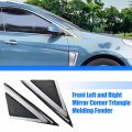 X Autohaux 1 Pair Front Left And Right Mirror Corner Triangle Fender Cover Rearview Trim Panel For Cadillac Srx 2010-2016