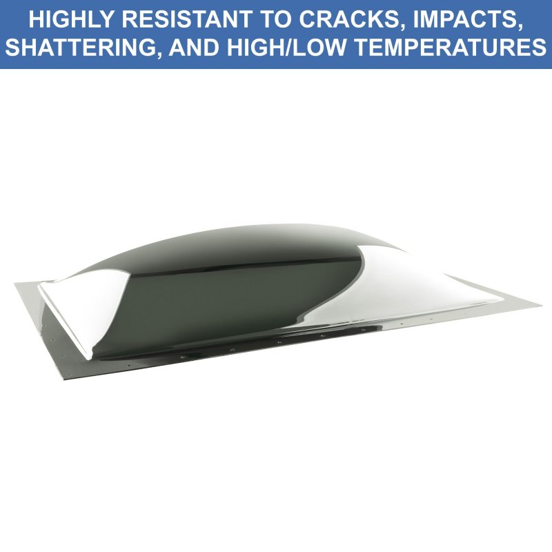 Rv Skylight Dome 18 In X 30 Smoke Impact Resistant Polycarbonate Roof Cover Rp-5061