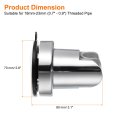 Shower Head Holder Suction Cup Handheld Removable Showerhead And Wall Mounted Bracket Round Silver