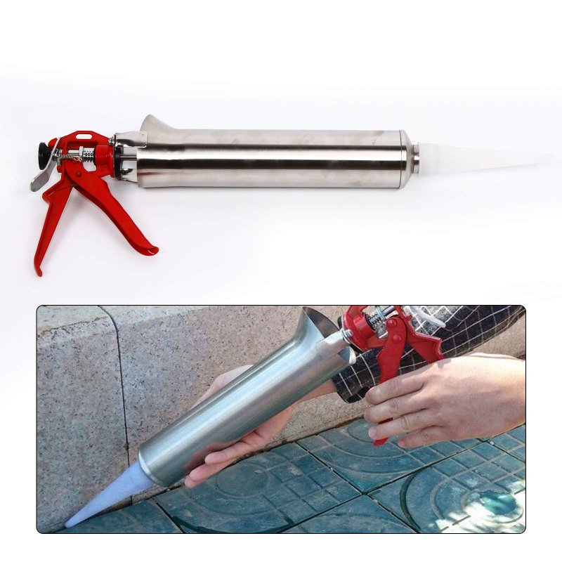 Grouting Tool Hand Caulking Guns Cement Grout Mortar Caulk Pointing Gun Spray Applicator W 2 Nozzle