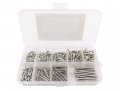 215pcs M3 X 6 8 10 14 18 20 25 30mm Flat Head Socket Cap Screws Bolts Button Nuts Assortment Kit Stainless Steel 304