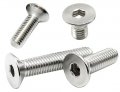 215pcs M3 X 6 8 10 14 18 20 25 30mm Flat Head Socket Cap Screws Bolts Button Nuts Assortment Kit Stainless Steel 304