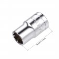 Uxcell 1 2-inch Drive E13 Universal Spline Socket Shallow 12 Point Cr-v Steel 2 Pcs
