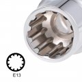 Uxcell 1 2-inch Drive E13 Universal Spline Socket Shallow 12 Point Cr-v Steel 2 Pcs