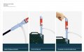 Othmro 1pcs Plastic Electric Oil Pumps Portable Liquid Fuel Transfer Siphon Outlet Pipe Length 20cm Inlet 30cm For Gasoline Air