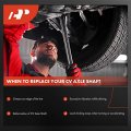 A-premium Cv Axle Shaft Assembly Compatible With Arctic Cat 400 500 650 2005 4x4 Automatic Front Right Passenger Side Replace