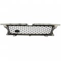 Hecasa Front Grille Air Side Vents Compatible With 2010-2013 Land Rover Range Sport L320 Full Black Grill Assembly Replacement