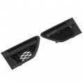 Hecasa Front Grille Air Side Vents Compatible With 2010-2013 Land Rover Range Sport L320 Full Black Grill Assembly Replacement