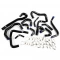 14 Pcs Silicone Radiator Heater Hose Kit Clamps Replacement For Nissan Skyline Gtr R33 R34 Rb26det Black
