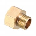 Uxcell Brass Threaded Pipe Fitting G1 4 Male X G3 8 Female Coupling 3pcs
