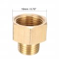 Uxcell Brass Threaded Pipe Fitting G1 4 Male X G3 8 Female Coupling 3pcs
