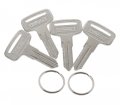Jeenda 4pcs Atv Blank Key Compatible With Polaris 20 21 67 68 Series Magnum 325 330 500 Outlaw 450 525 Scrambler 400 Sportsman