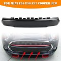 Topteng Front Bumper Plate Cover Gloss Black For Mini Cooper F56 S 2013-2021 F55 Cabrio F57 20114-2021
