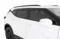 Low Profile Rain Guards For 2019 2023 Hyundai Santa Fe Window Vent Visors Smoke With Chrome Trim 4 Piece Set 794028