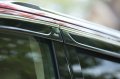 Low Profile Rain Guards For 2019 2023 Hyundai Santa Fe Window Vent Visors Smoke With Chrome Trim 4 Piece Set 794028