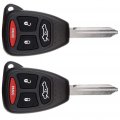Aintier For Smart Keyless Entry Remote Compatible 09-15 Dakota 11-14 Caliber Pilot Fob Replacement Ht692427aa 2x Key Case