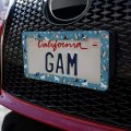 Frolicking Horses Pattern License Plate Tag Frame