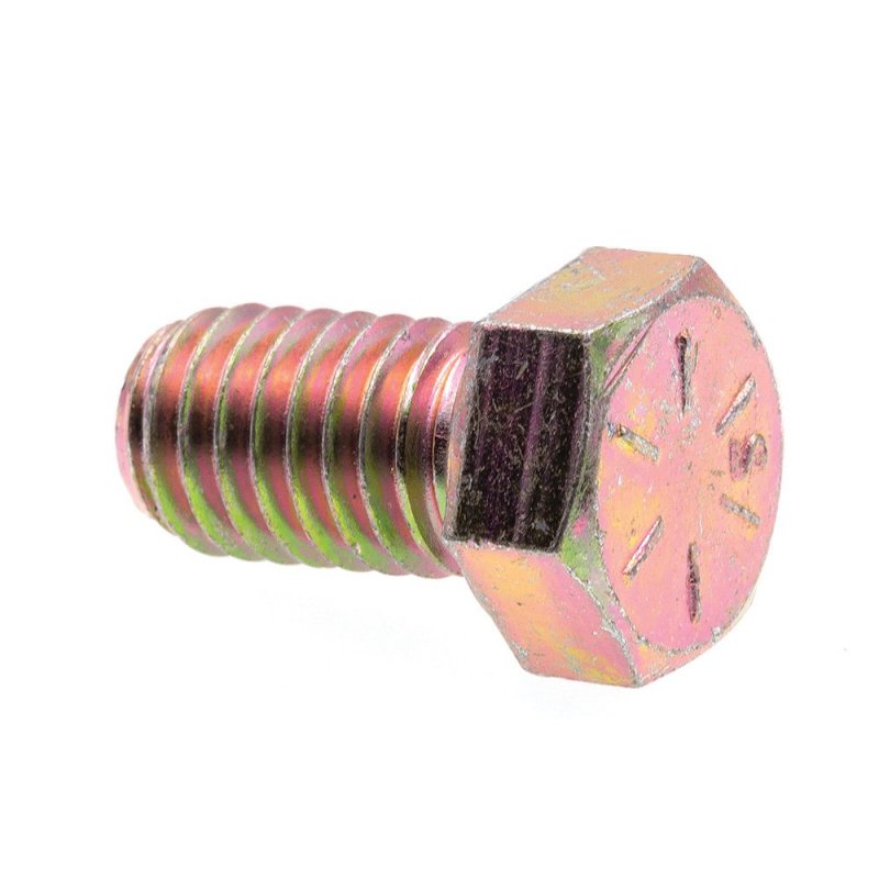 Hex Head Cap Screws Grade 8 Alloy Steel 7 16 In 14 X 3 4 Yellow Zinc Finish 10 Pack Model