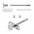 Uxcell Plunger Latches 6 5x80mm 0 26x3 15inch Steel Spring-loaded Bolt Latch For Furniture Bed Door 4pcs