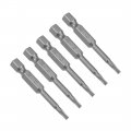 Uxcell 5 Pcs T10 Magnetic Torx Screwdriver Bits 1 4 Inch Hex Shank 2-inch Length S2 Power Tool