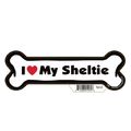 Sheltie Dog Bone Magnet 