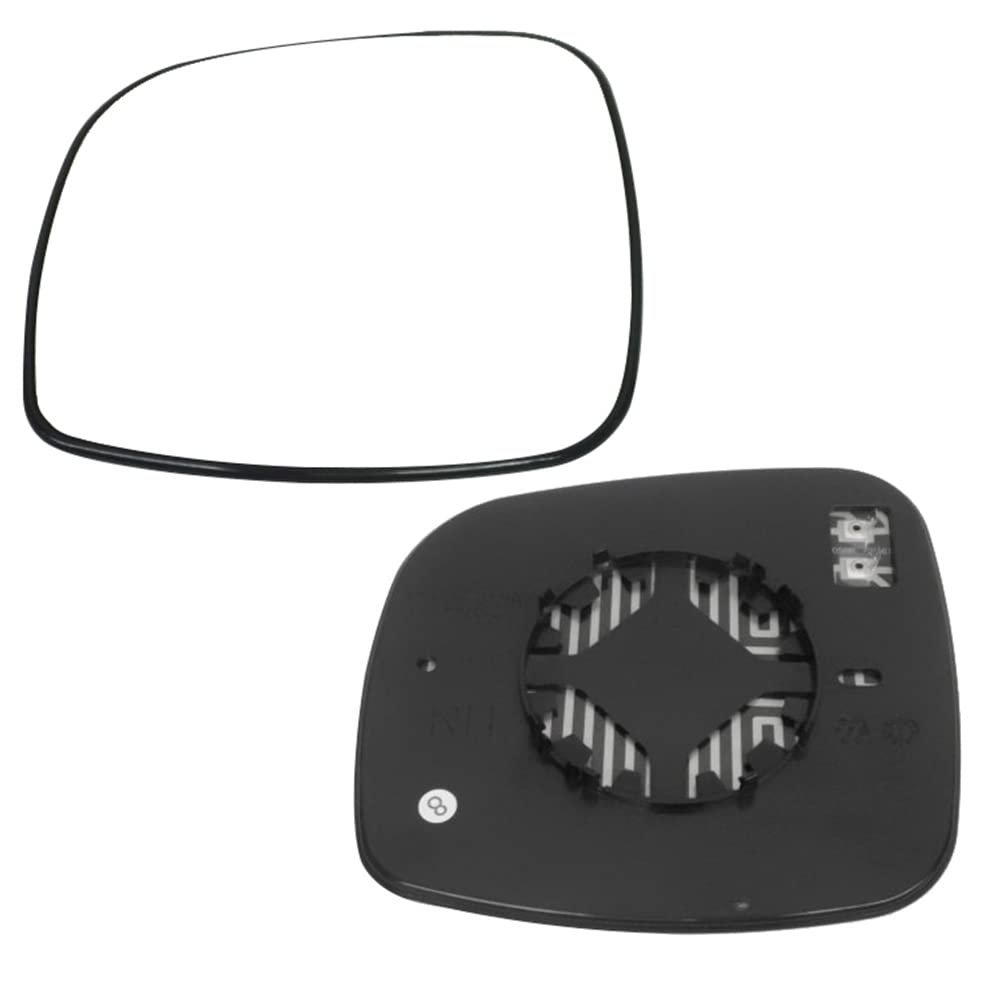 Heated Side View Door Mirror Glass With Plate For 2008 2011 Dodge Caravan Driver And Passenger Exterior Replacement Parts