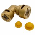 Supplying Demand Sb1 3 8 X 1 2 Inch Reducer 90 Degree Elbow Quick Connect Hvac Brass Coupler Fitting