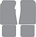 Die Cut Loop Complete Carpet Floor Mats Fits 1955-1956 Ford Sunliner Convertible Red 