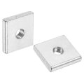 10pcs M4x13mmx3mm Square Nuts Carbon Steel Zinc Plated Coarse Thread Fasteners For Home Repairs And Professional Engineering 