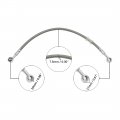 Uxcell Universal 35cm Stainless Steel Clutch Hydraulic Oil Hose Line For Motorcycle