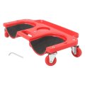 Rolling Knee Creeper With Tool Tray Holder 10 X 20 In Red Flooring Pads 360 Degree Swivel Casters For Garage Auto Repair And 
