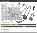 Front Timing Chain Kit With Gears Guide Rails And Tensioners Compatible 2010-2015 Gmc Terrain 2 8l 3 0l 6l V6 Dohc