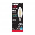 Satco 6pk 5 5w B11 Led 4000k Candelabra Base Dimmable 60w Equiv
