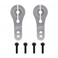 2pcs Cnc 25t Metal Rc Servo Arm Horn Black Aluminum Dual Clamping Hsp 03002