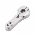 2pcs Cnc 25t Metal Rc Servo Arm Horn Black Aluminum Dual Clamping Hsp 03002