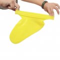 Pretyzoom 1 Pair Reusable Silicone Shoe Covers Waterproof Non Slip Protector Overshoes For Indoor Outdoor Size L Yellow