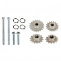 Wflnhb Rotary Gear Reduction Box Clutch Teeth Replacement For 47cc 49cc 2-stroke Pocket Mini Bike T8f 11t 13t 14t 17t 20t