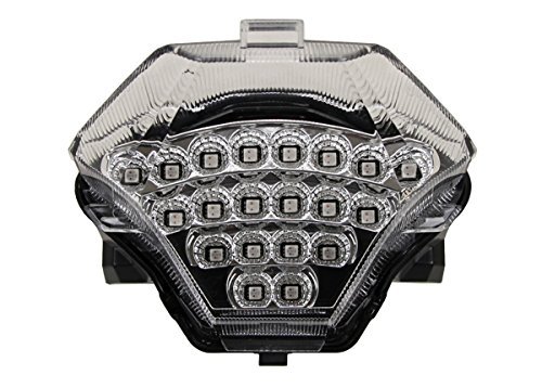 Integrated Sequential Led Tail Lights Clear Lens For 2015-2017 Yamaha Fz-07 And 2015-2024 Yzf R3