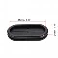 Uxcell Rubber Grommet Oval Double-sided Mount Size 85 X 38 Mm For Wire Protection 10pcs