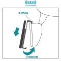 Rear View Mirror Car Universal 14 17 360mm Interior Fit Wide Angle Panoramic Clear Convex Surface