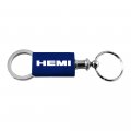Dodge Hemi Navy Blue Logo Metal Aluminum Valet Pull Apart Key Chain Ring Fob 