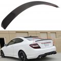 Aintier 1pc Carbon Fiber Spoiler Wing Compatible For 2008-2014 Mercedes-benz W204 C-class Sedan Glossy Black Rear Trunk Tail