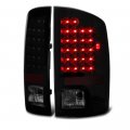 Led Tail Light Lamp For 2007-2008 Dodge Ram 1500 2500 3500 Matte Black Housing Smoke Lens Driver Passenger Side 
