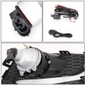 Auto Dynasty Pair Projector Front Driving Fog Light Lamps W Bezel Cover Switch Compatible With 16-18 Chevy Cruze