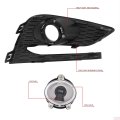 Auto Dynasty Pair Projector Front Driving Fog Light Lamps W Bezel Cover Switch Compatible With 16-18 Chevy Cruze