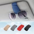 Kansmart Sunglass Holder For Car Visor Sunglasses Clip Magnetic Leather Glasses Eyeglass Truck Interior Accessories Universal 