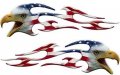 Weston Ink Screaming Eagle Head Tribal Flame Graphic Kit With American Flag 