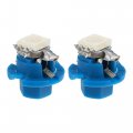 X Autohaux 10pcs Dc 12v T5 5050 Led Dashboard Light Blue For Car Internal