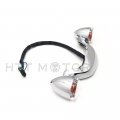 Httmt- Domestic Bullet Rear Light Bar For 10-later Road Glide W Orig Turn Signal Clear